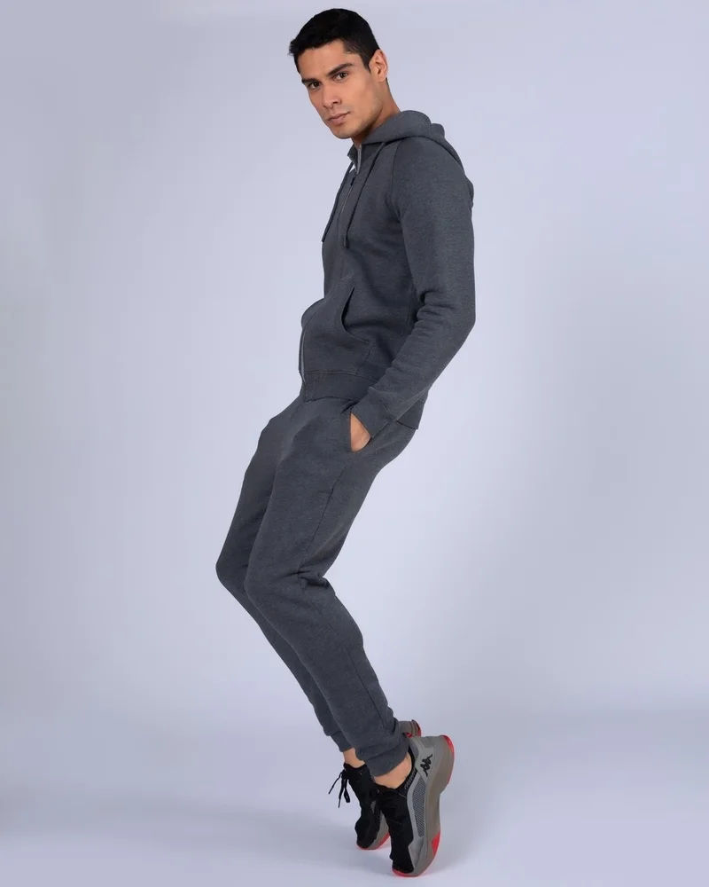 كابا Logo Jackus Slim 2 Men's Gray Zippered Tracksuit Top