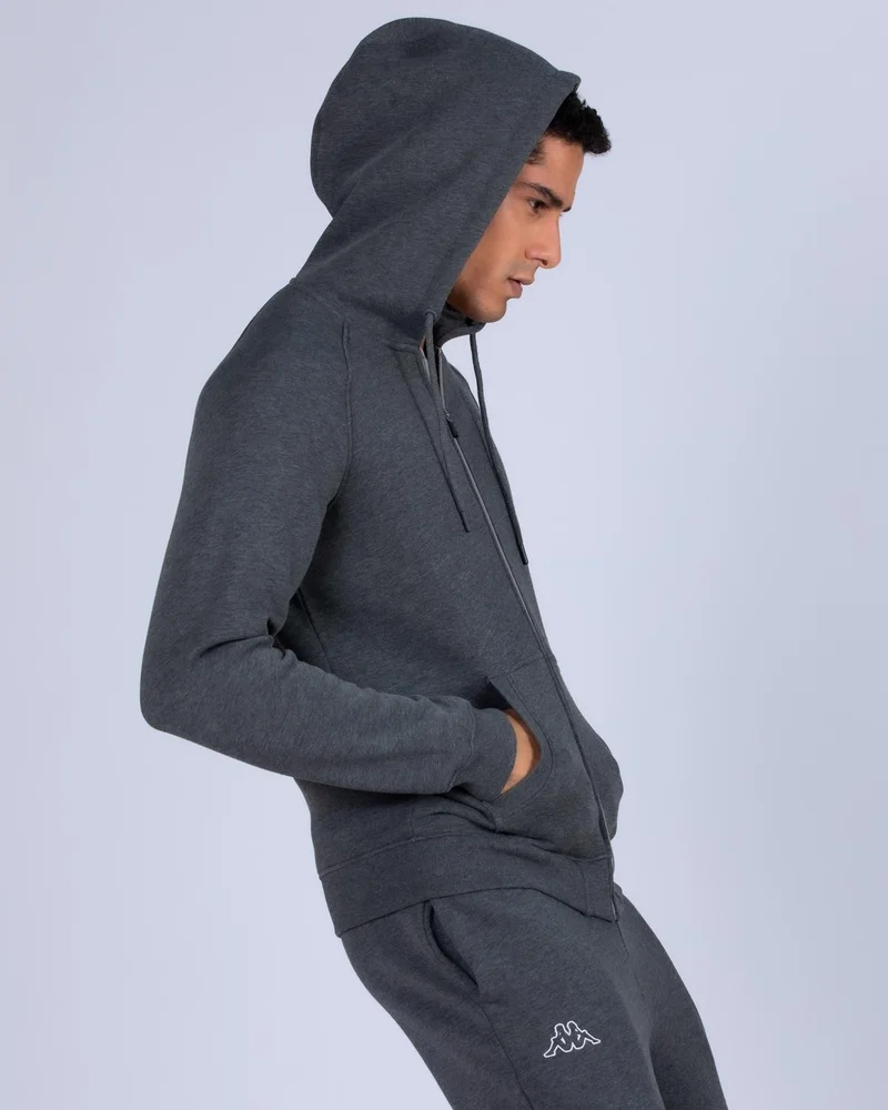 كابا Logo Jackus Slim 2 Men's Gray Zippered Tracksuit Top