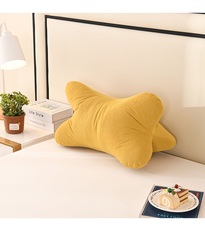 Office Bed Rest Sofa Pillow Set Cervical Waist Cushion Leg Lifting Pillow Orange 50x30x30 - Image 2