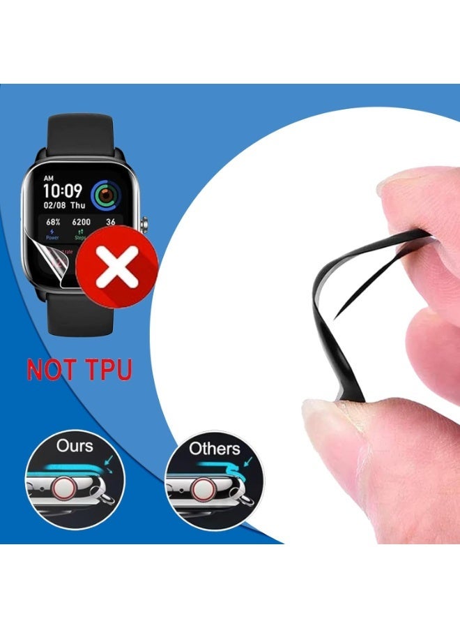 Yunpy 2 Pcs Full Coverage Screen Protector for Huawei Watch Fit 5, 3D Curved Tempered Glass, Anti-Scratch, HD Clear, Touch Sensitive, Bubble-Free Protective Film for Huawei Watch Fit 5 Smart Watch - Image 5