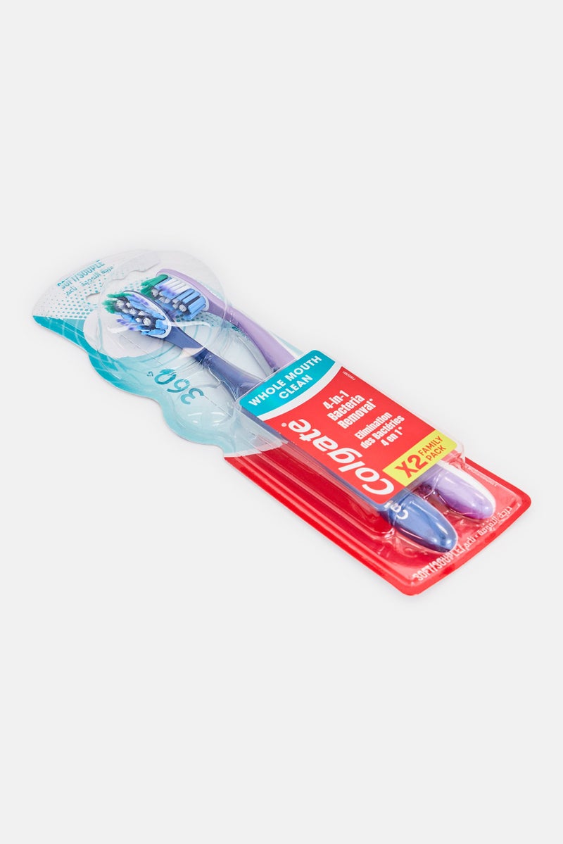 Colgate 360 Full Mouth Cleaning 2 Piece Toothbrush Value Pack - Image 3