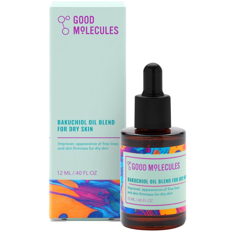 Good Molecules Bakuchiol Oil For Dry Sky Ultra Hydrating Natural Blend with Bakuchiol and Rosehip Oil Promotes Collagen Production Moisturizing Face Oil
