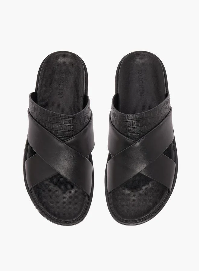 Duchini Men Cross Strap Comfort Sandals