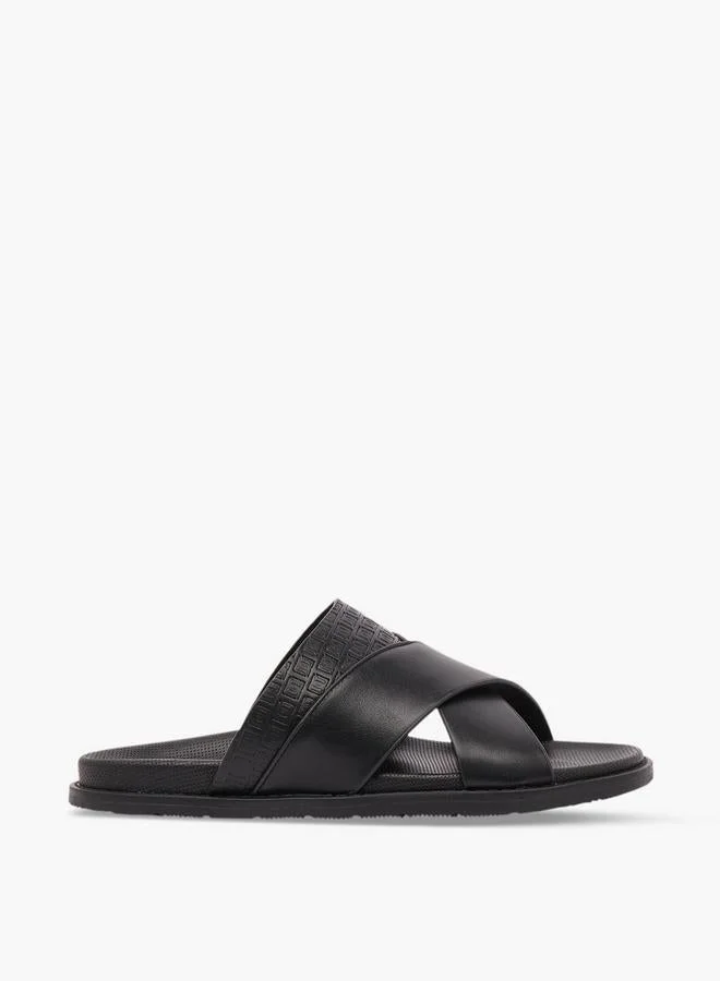 دوتشيني Men Cross Strap Comfort Sandals