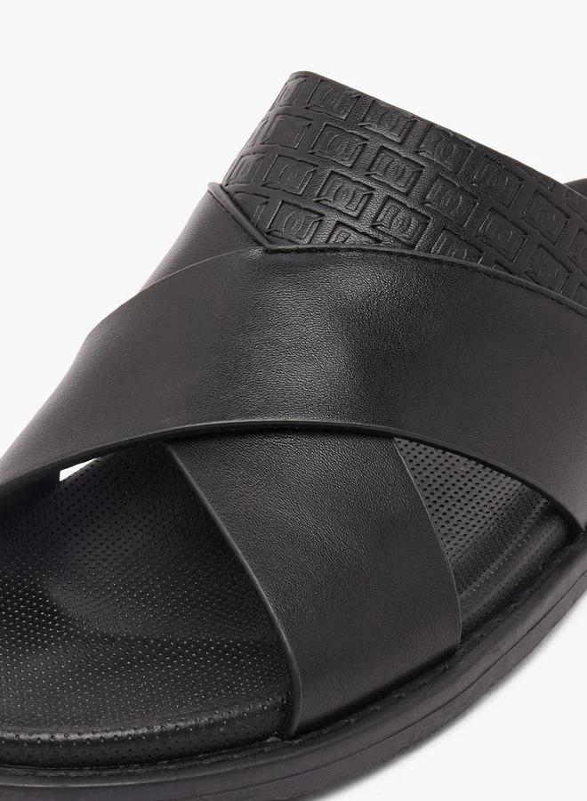 Duchini BLACK Men Cross Strap Comfort Sandals for Men | Best Price UAE