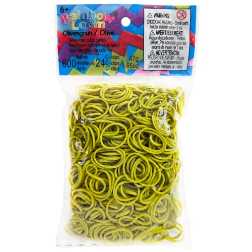 Rainbow Loom Solid Bands-Olive Green - Image 5