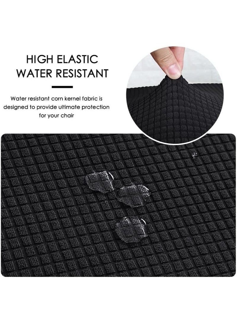 Captaintech Office Chair Cover, 1Pair Stretch Jacquard Office Computer Chair Seat Covers, Removable Washable Anti-dust Desk Chair Seat Cushion Protectors for Office Computer Chairs (Not chair Include)  - Image 3