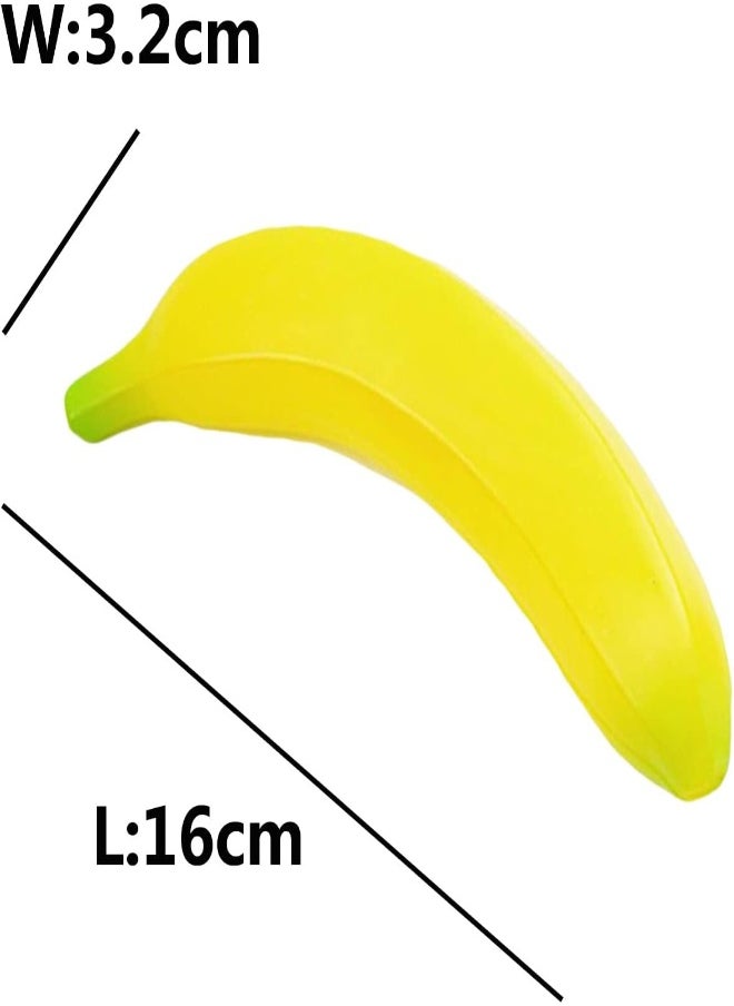 AKDC 5 Piece Artificial Yellow Bananas Individual Fake Fruit Bananas Artificial Fruit Plastic Bananas Models For Home Display Kitchen Cabinet Storefront Decor Photography Props  - Image 4