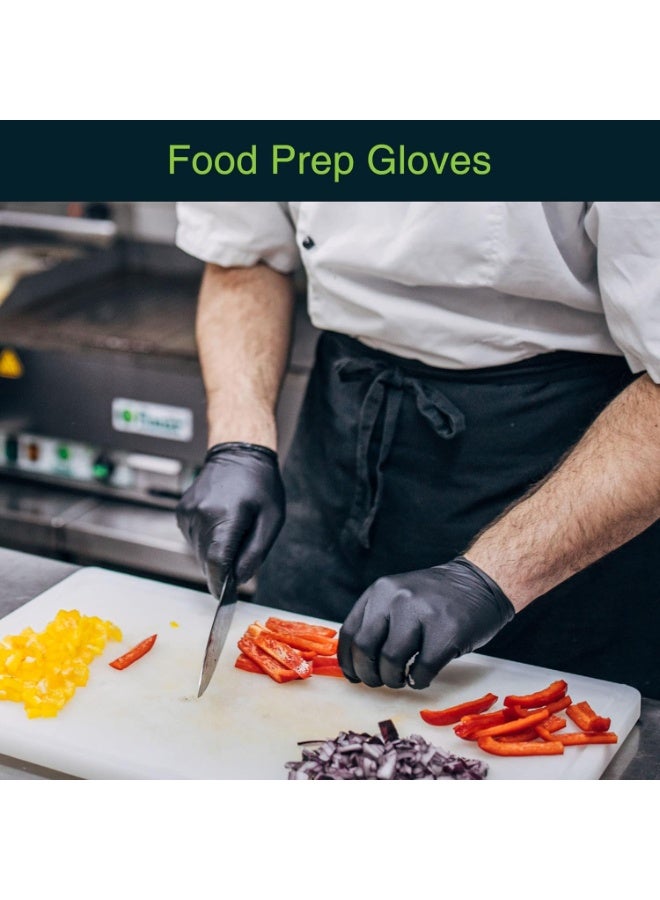 قفازات نيتريل فاخرة للاستخدام مرة واحدة - عبوة 50 قطعة - قفازات واقية خالية من البودرة واللاتكس - قفازات فحص طبي ومعايير سلامة الغذاء - قفازات مطاطية متينة للاستخدام الصحي والمطبخ والمهام الاحترافية - Image 4