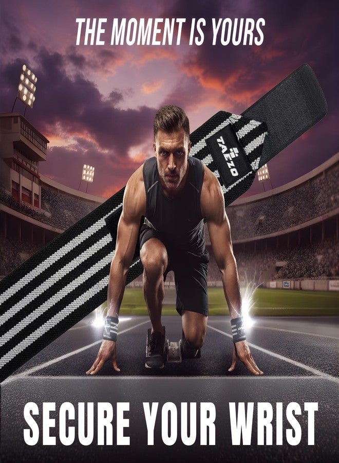 Taezo Wrist Support Band for Gym (Grey) - Image 3