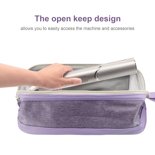Buwico Airwrap Travel Case for Dyson/Shark Flexstyle, Travel Pouch for Complete Styler and Attachments, Travel Bag for Hair Dryer (Purple) - Image 5
