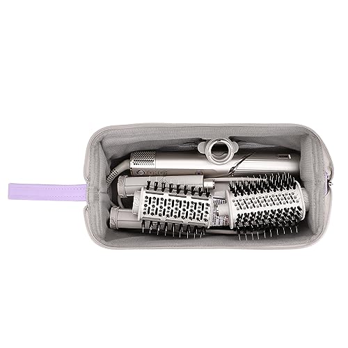 Buwico Airwrap Travel Case for Dyson/Shark Flexstyle, Travel Pouch for Complete Styler and Attachments, Travel Bag for Hair Dryer (Purple) - Image 2