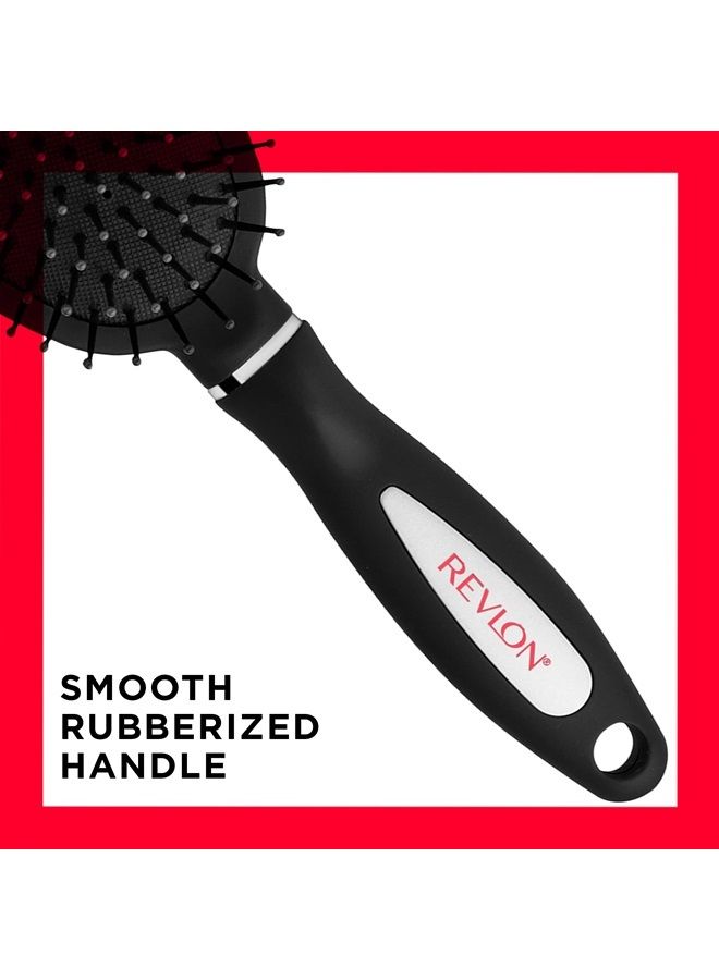 Revlon فرشاة شعر سوداء لتفكيك وتشطيب الشعر - Image 3