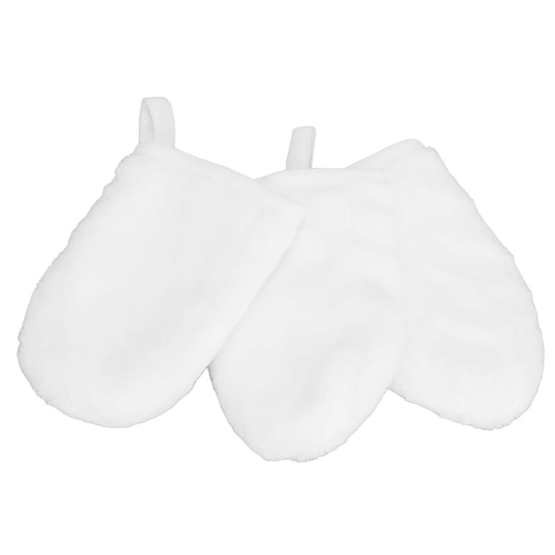 3Pcs Flannel Makeup Remover And Exfoliating Gloves For Lipstick And Face Cleansing - Image 4