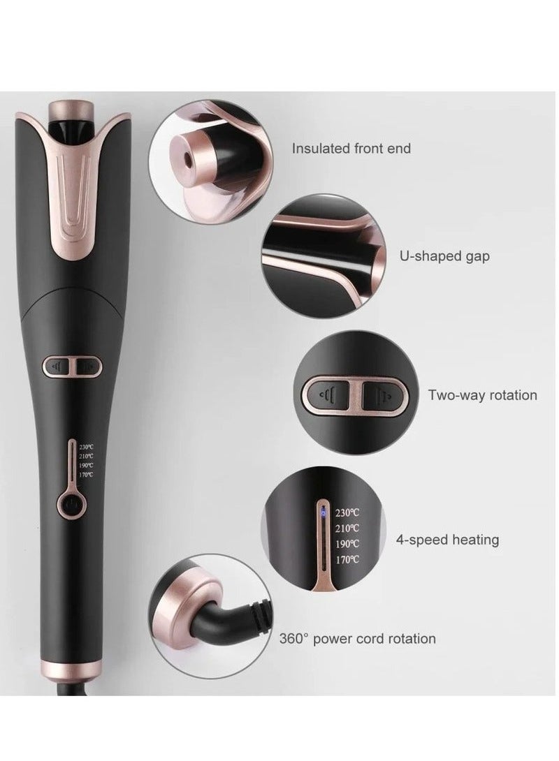Denx "Automatic Ceramic Hair Curler for Curly Hair - 360-Degree Automatic Rotation, Multi-Speed Settings by DENX DX1354" - Image 2
