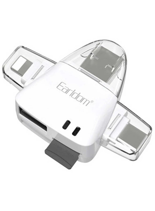 Earldom OT95 5-in-1 OTG Card Reader – Portable Solution for All Your Card Reading Needs - Image 1