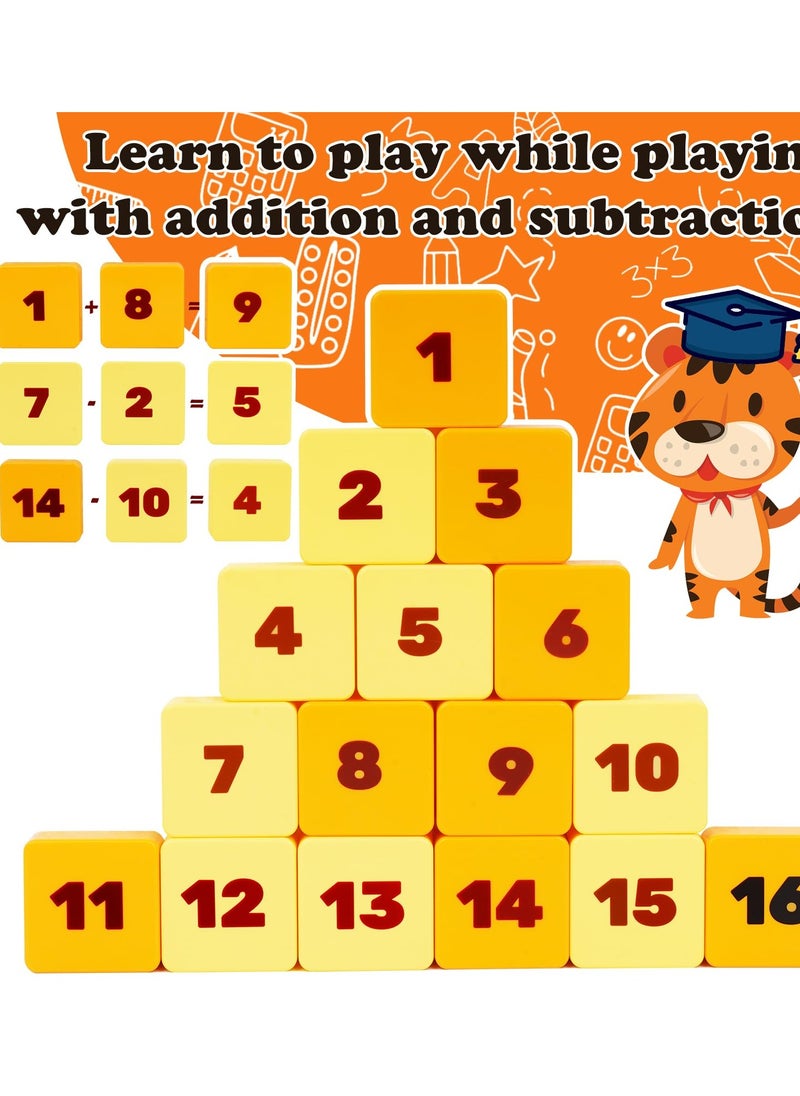 Excefore - Slide Puzzle Games, Challenging Math Puzzle Toys for Kids, Teens, and Adults, Handheld Brain Teaser Tangram Jigsaw IQ Game, Travel-Friendly Fidget Toy for STEM Learning - Image 1