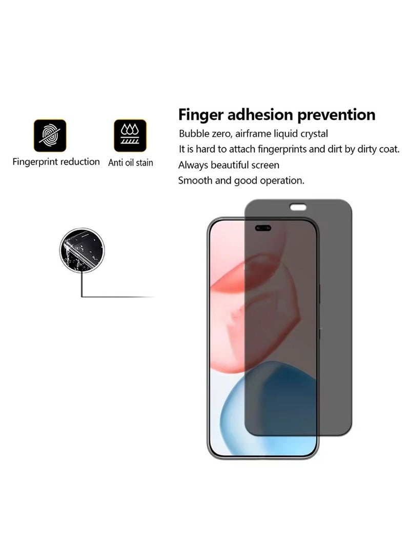 2 Pack Honor 400 Pro Privacy Screen Protector Tempered Glass Screen Guard Anti Peeking  - Image 4
