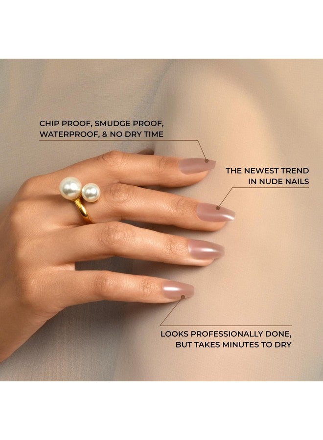 KISS Bare But Better TruNude Fake Nails Nude Nail Shades Manicure Set, 'Nude Drama', 28 Chip Proof, Smudge Proof Glue-On Nails - Image 4