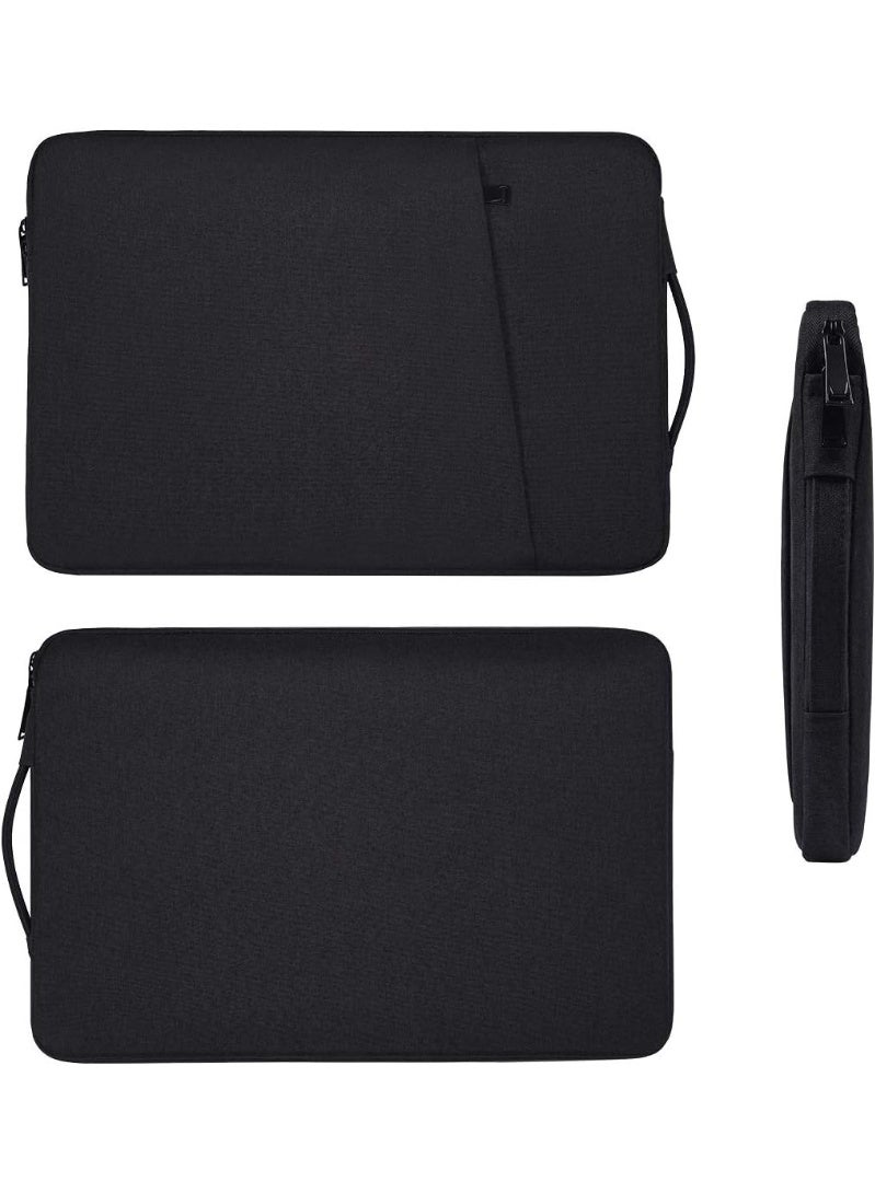 Nadrab 15.4 Inch Laptop Bag Briefcase Handbag Compatible with Mac New 16 Inch Black Durable Lightweight Everyday Use Business Travel - Image 2