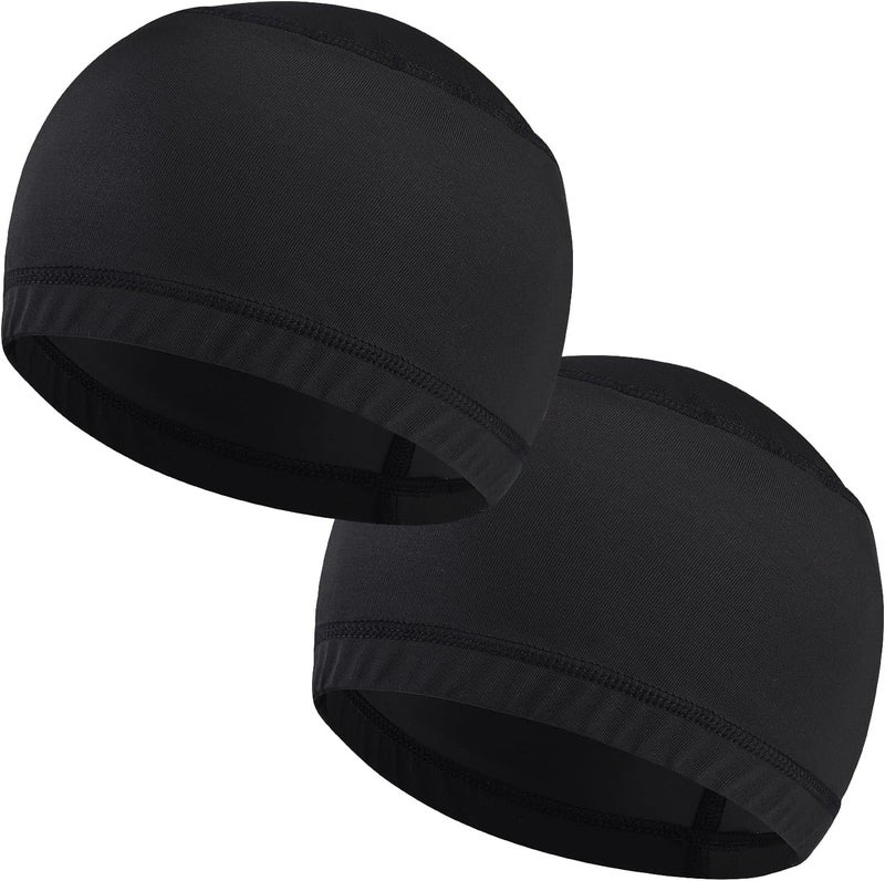 vidsel Skull Cap Helmet Liner Hard Hat Liner Running Beanie Head Wrap Bicycle Football Sweat Wicking Cycling Caps for Men Women - Image 1