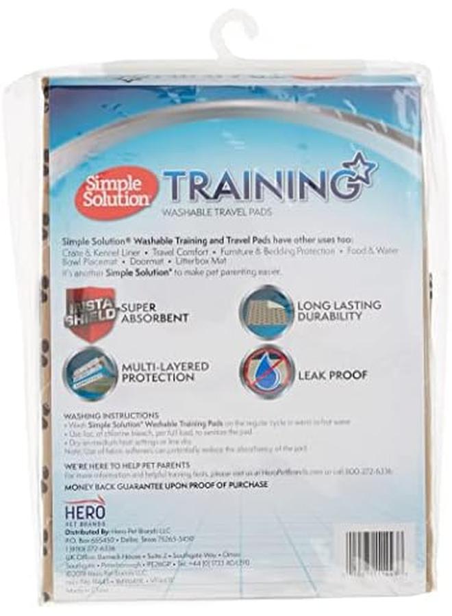 Simple Solution Large Washable Puppy Pad Reusable Dog Pee Pad Absorbent And Odor Controlling 30X32 Inches 2 Count - Image 4