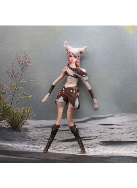 Abstract Dried Mouse King No White Edge Hand And Foot Wire Skeleton Activity Concave Shape Plush Doll Anime Doll-Height:Xiao Qiao- 28cm