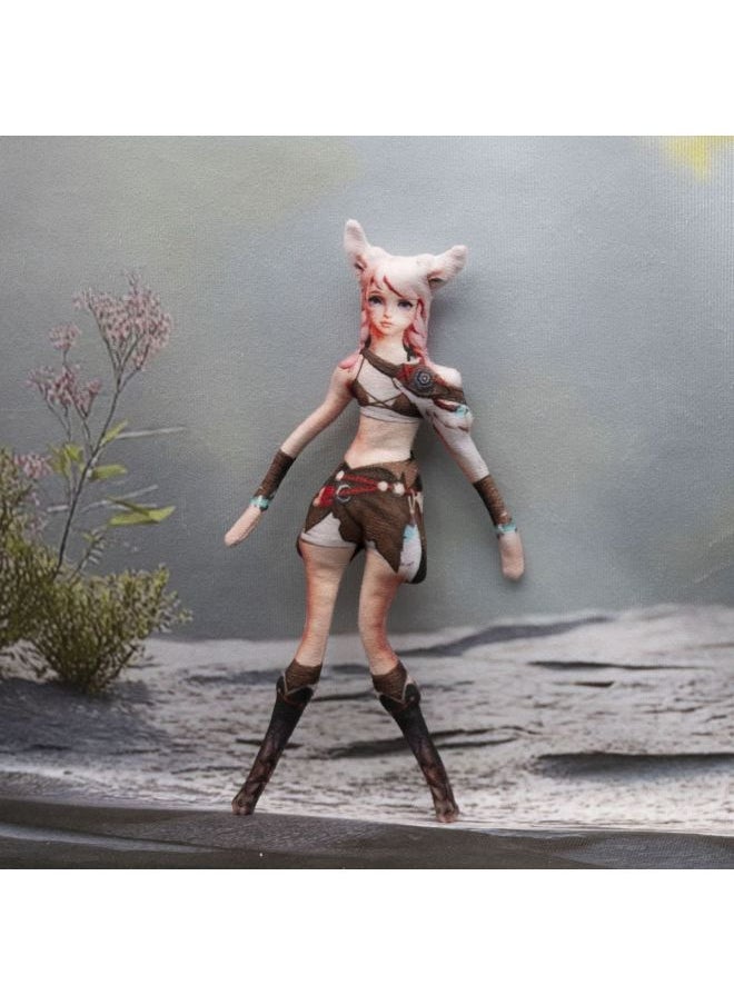null - Abstract Dried Mouse King No White Edge Hand And Foot Wire Skeleton Activity Concave Shape Plush Doll Anime Doll-Height:Xiao Qiao- 28cm - Image 1