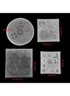 TOPINCN Gear Silicone Mold 4Pcs/Set Gear Shape 3D Candy Chocolate Cake Fondant Silicone Mold Cake Decoration Fondant Mold For Diy Resin Jewelry Pendant Decortion Party Supply  - Image 5