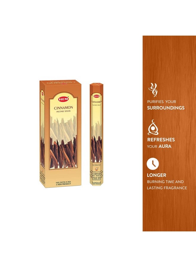 هيم أعواد بخور القرفة السوداء | أغارباتي لإضفاء النضارة على المنزل والصلاة والطاقة الإيجابية والتأمل | مصنوعة يدويًا وقليلة الدخان | عبوة من 120 عودًا | وقت الاحتراق: 35-40 دقيقة - Image 4