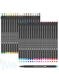 Beauenty Fineliner Pens Set, 36 Colour Fine Tip Point Pens - 0.4mm Drawing Pens, No Bleed Fine Line Pen Perfect for Sketching, Drawing, and Writing - Ideal for Artists, Students, and Journaling  - Image 1