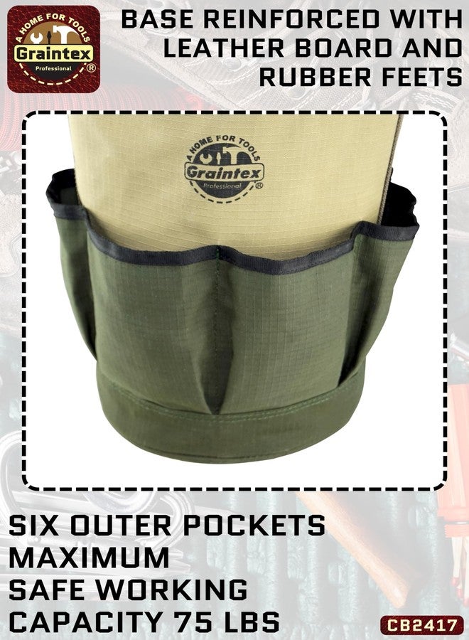 Graintex CB2417 Utility Tapered Canvas Bucket 12"X10"X15" - Image 5