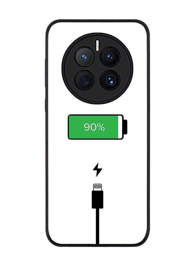 Stylizedd Rugged Black edge case for Huawei Mate 50 Slim fit Soft Case Flexible Rubber Edges Anti Drop TPU Gel Thin Cover - Battery Charging - Image 1