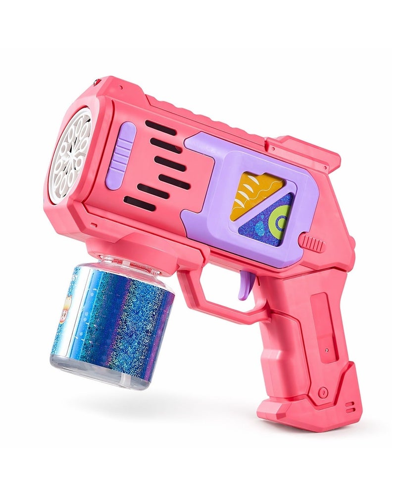 O2. Colorful Automatic Bubble Gun with LED Light & Sound – Kids Bubble Blaster Toy – Continuous Bubble Stream – Includes Bubble Solution Bottle - Image 2