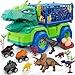 MindPal 19 in 1 Dinosaur Toys for Kids 35 57 Dinosaur Truck Set for Toddlers with 3 Pull Back Cars 8 Dino Figures Christmas and Birthday Gifts Toy for 3 4 5 6 7 Years Old Boys and Girls - Image 2