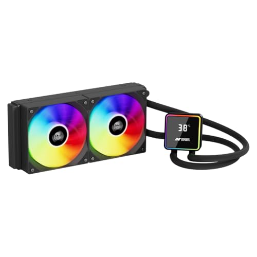 Ant Esports ICEStorm 240 AIO Liquid Cooler|Intel® LGA1851, AMD® AM5|High-Performance FAN 2000 RPM, 89 CFM|Magnetic Temperature Monitoring Display|3 Year Warranty - Image 1