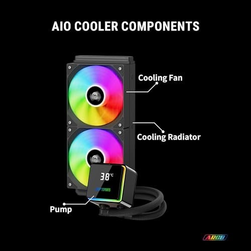 Ant Esports ICEStorm 240 AIO Liquid Cooler|Intel® LGA1851, AMD® AM5|High-Performance FAN 2000 RPM, 89 CFM|Magnetic Temperature Monitoring Display|3 Year Warranty - Image 5