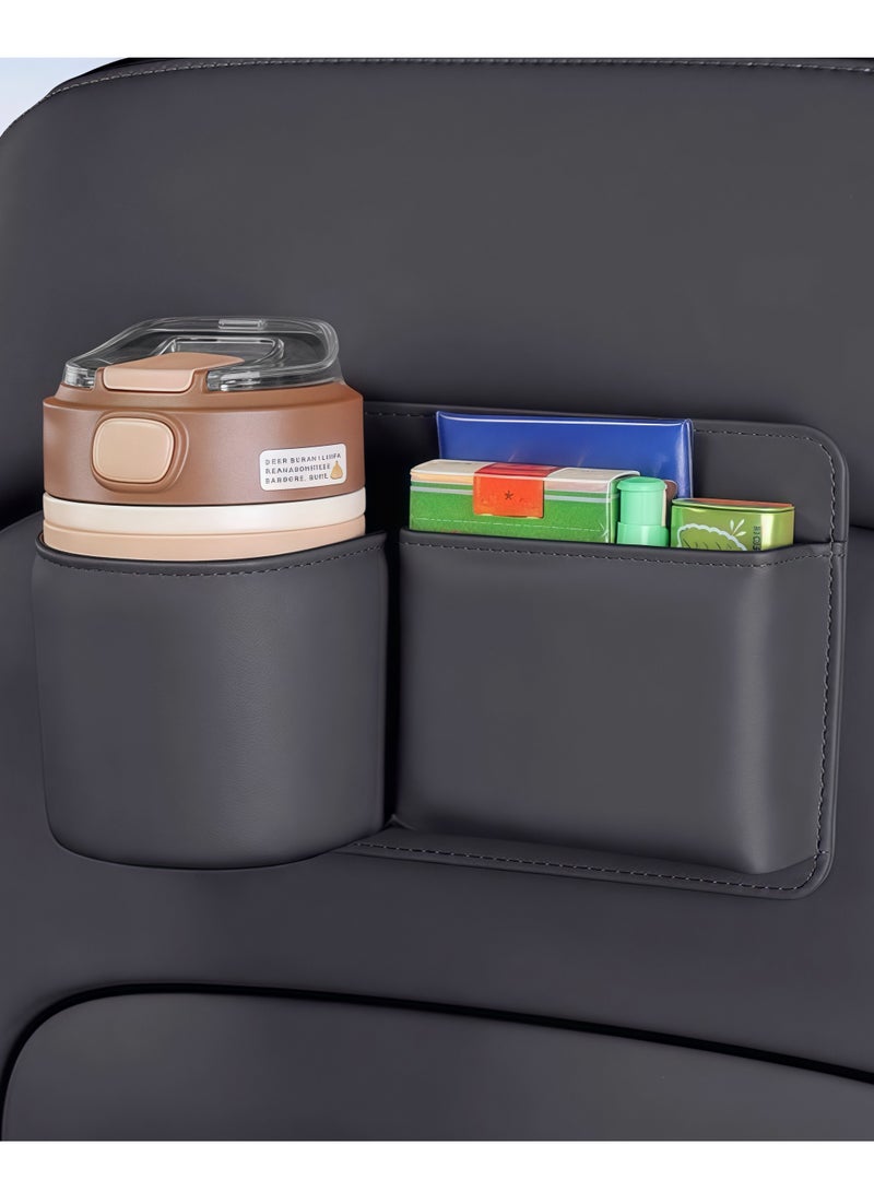 Generic Cool-Touch Black Leather Car Organizer - Storage Box-Multi-Pocket Clip-On Design, Heat-Resistant & Oversized Access  - Image 4
