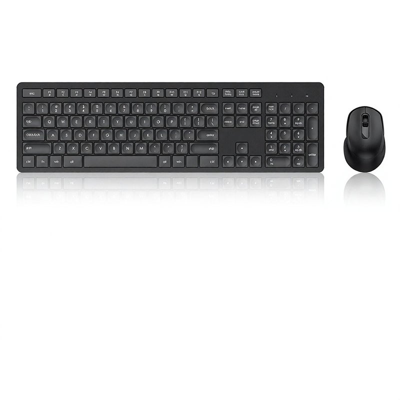 FUDE EK783 2.4G Wireless Keyboard Combo Portable Keyboard and Set Low Noise Plug and Play for Office Game White - Image 4