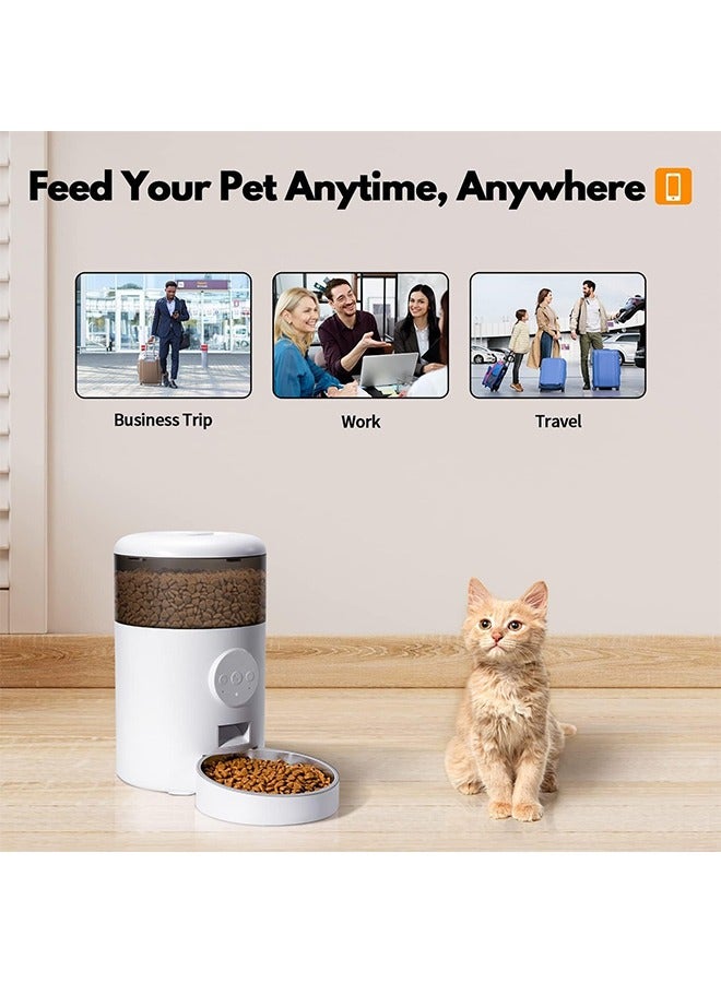Hihonor Pet Automatic Feeder,Wifi Feeder with App Control,Stainless Steel Bowl,Can Call Pet to Eat up to 10 Times - Image 5