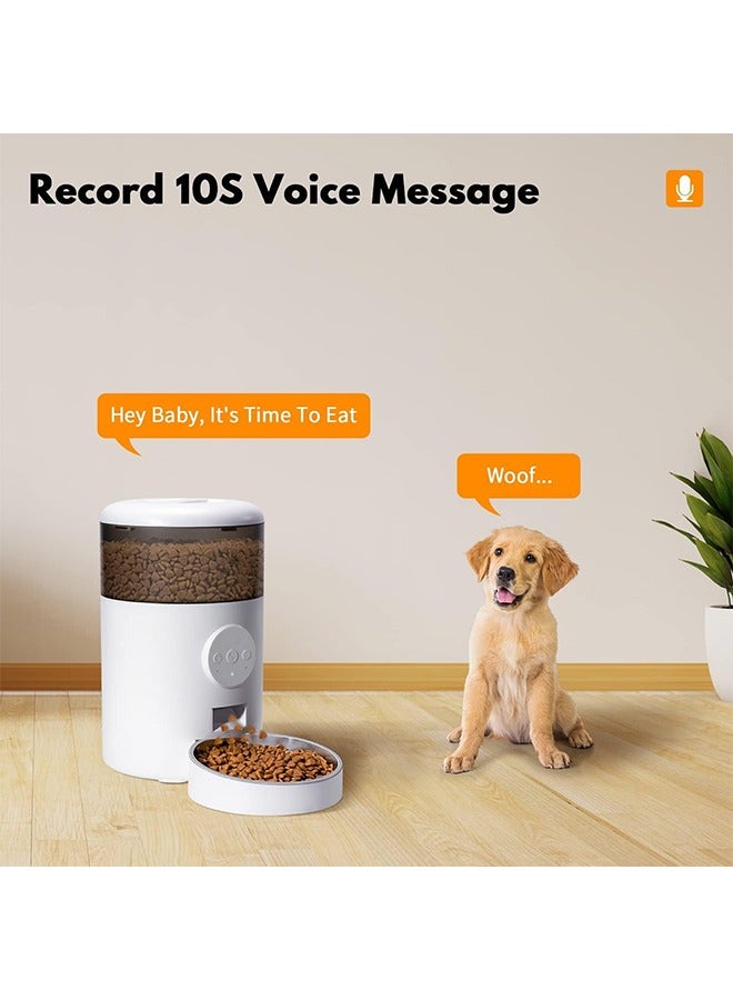 Hihonor Pet Automatic Feeder,Wifi Feeder with App Control,Stainless Steel Bowl,Can Call Pet to Eat up to 10 Times - Image 4