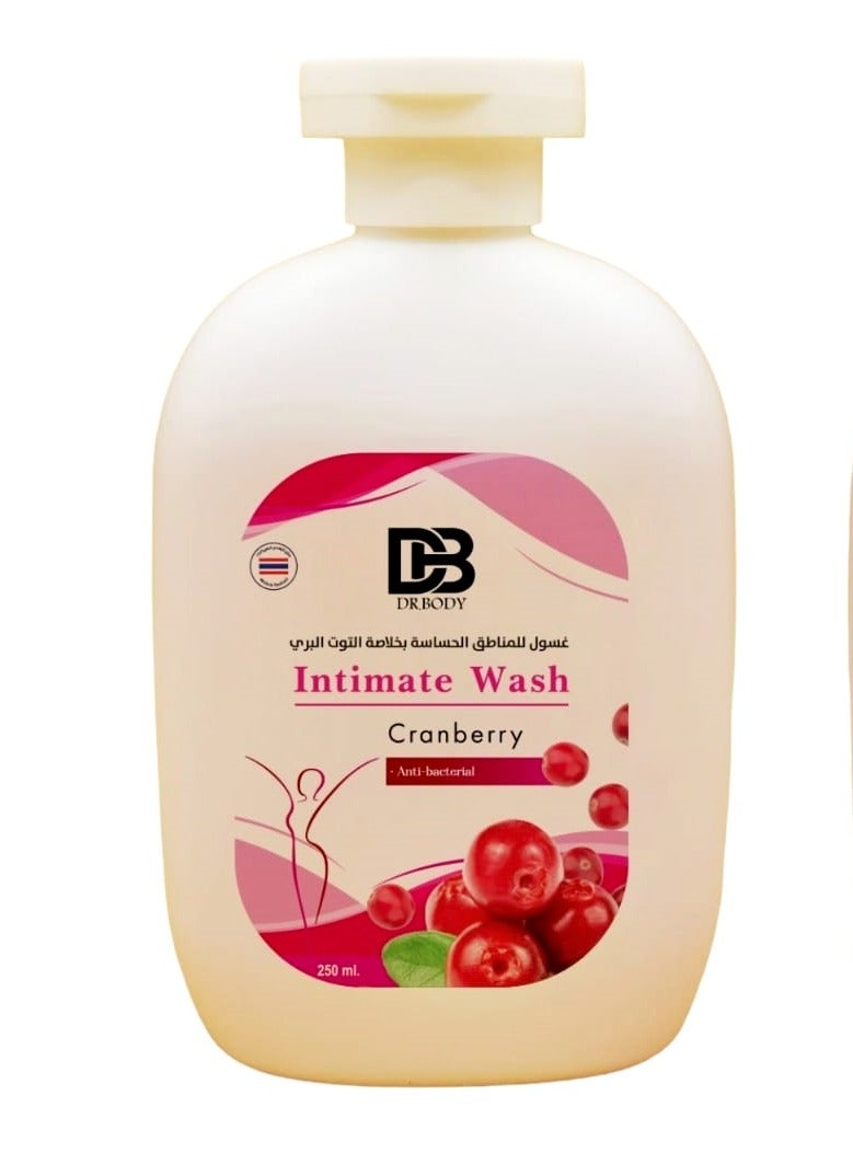 db Intimate Wash Cranberry 250 ml - Image 1