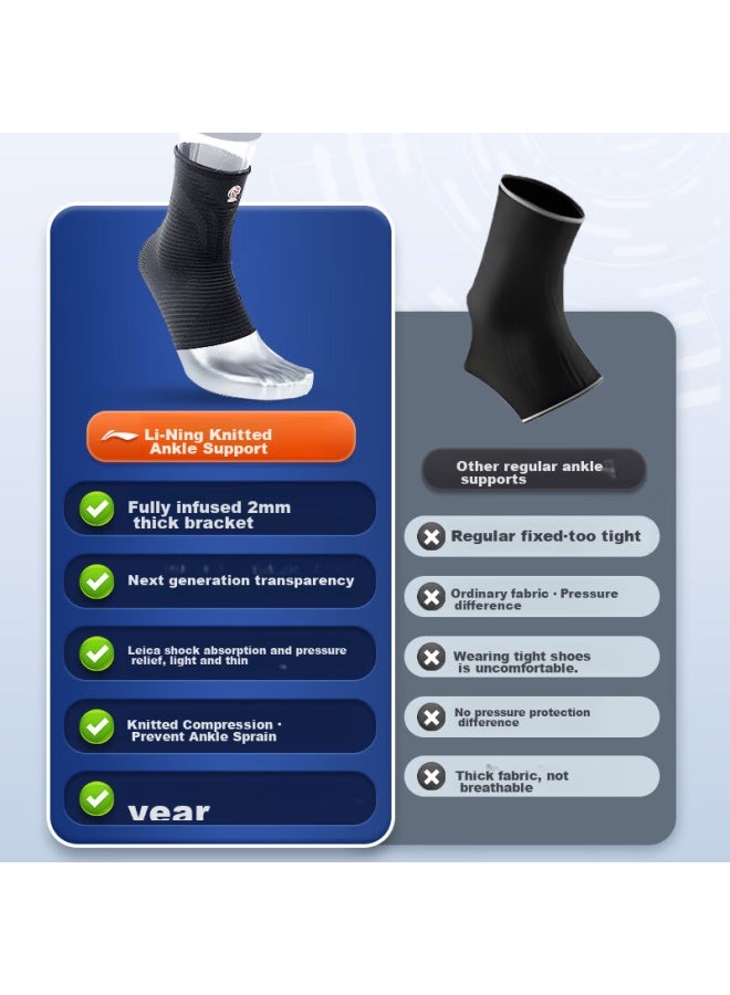 Li-Ning Li-ning Ankle Brace, Sprain Protection, Recovery Sleeve, Sports Basketball Anti-sprain, Post-injury Fixation, Ultra-thin Ankle Support  - Image 2