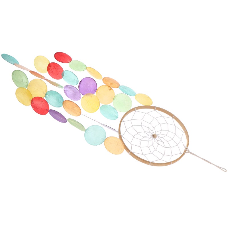 2pcs Shell Wind Chime Hanging Ornament Shell Dreamcatcher Wind Chine Decoration Photo Prop for Patio Wall - Image 3