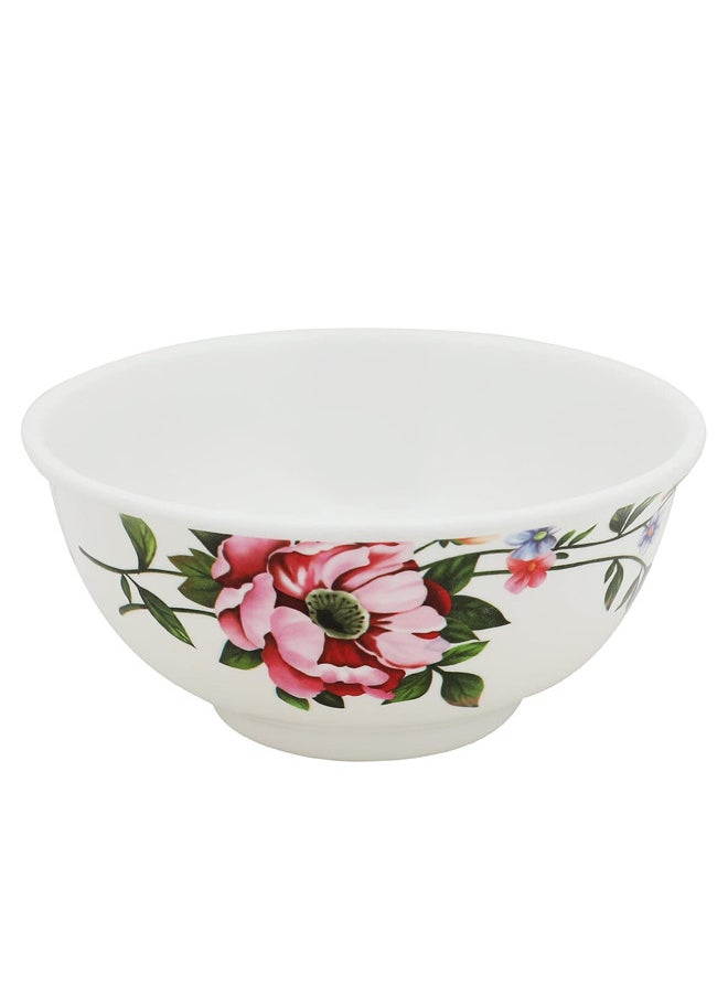 12-Piece Melamine Deep Round Bowl Set 12 CM / 4.72 INCH White/Floral - pzsku/ZD1923CC69774F0EA934FZ/45/_/1733388725/37de6cf4-6b14-4e20-81d6-202fc96431a8