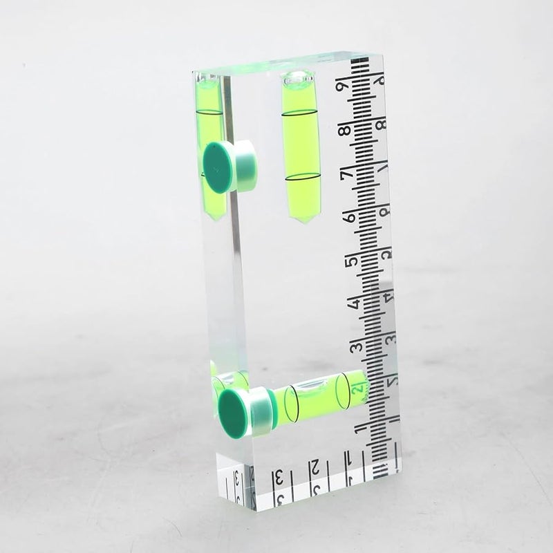 95x40x14MM Acrylic Check Bubble Level Tool with 90 and 180 Degree Strong Base - Image 5