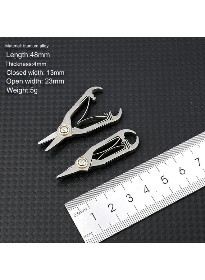 Titanium Nose Hair Scissors For Men And Women Trimming Beard And Eyebrows - Image 5