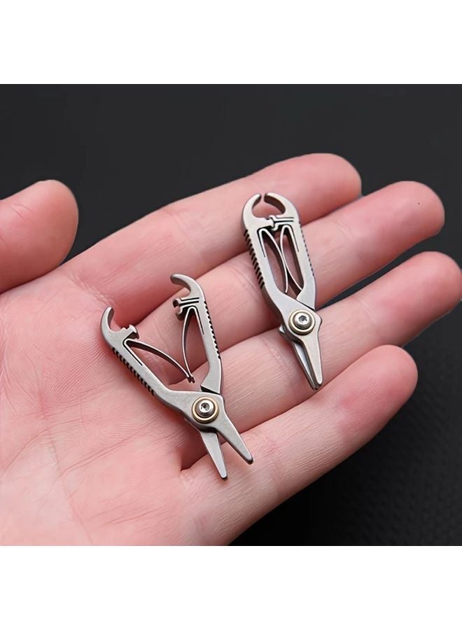 Titanium Nose Hair Scissors For Men And Women Trimming Beard And Eyebrows - Image 1