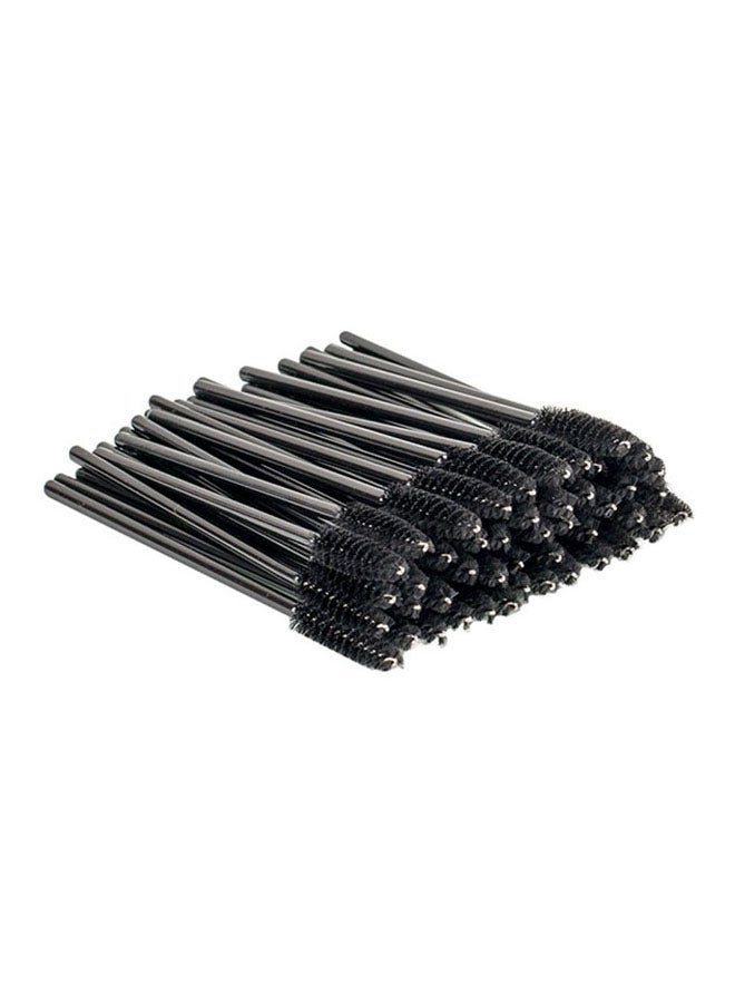 50-Piece Disposable Eyelash Mascara Wands Brushes black - Image 2