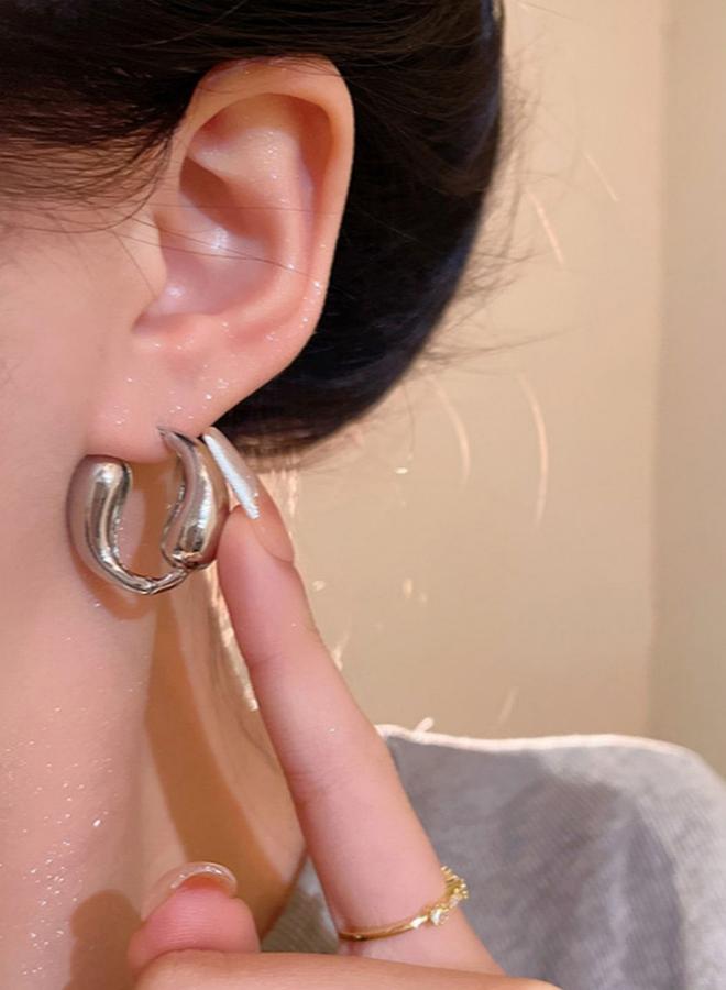 Take Two Solid Irregular Geometric Earrings - Image 2